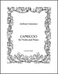 Capriccio for Violin and Piano P.O.D. cover